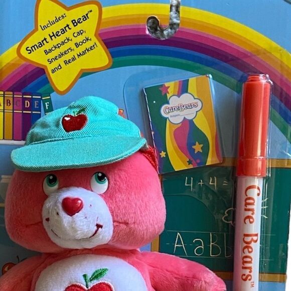 NWT Vtg 2005 Care Bear 8” Play Along Toys-Smart Heart Bear School Rules - Picture 4 of 4
